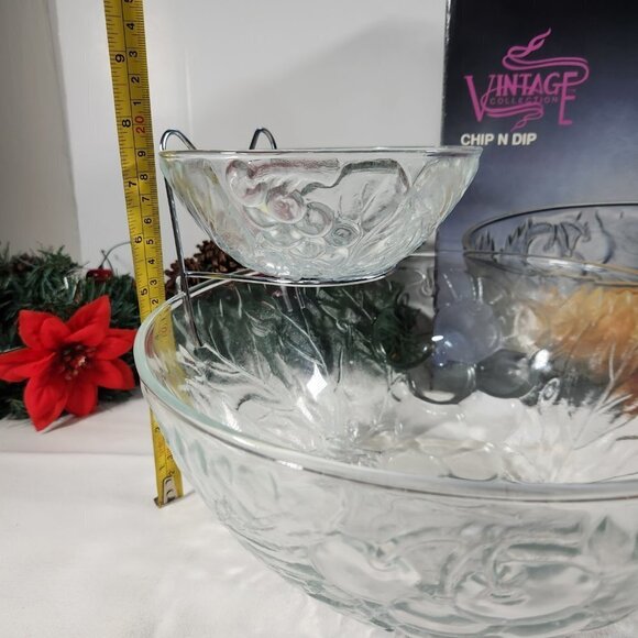 Chip and Dip Bowl Set with Hanger KIG Group Serving Bowl Vintage Collection - Picture 11 of 11